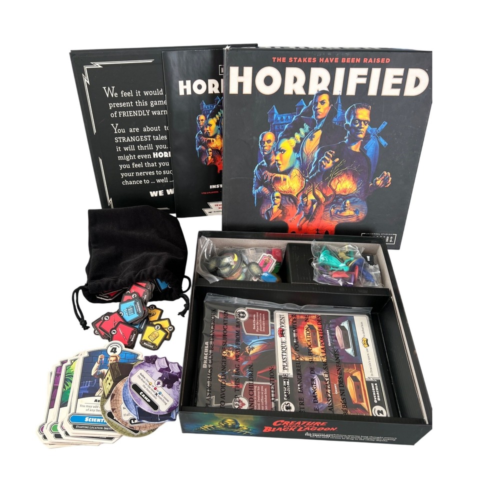 Ravensburger Horrified Universal Monsters Cooperative Board Game Complete